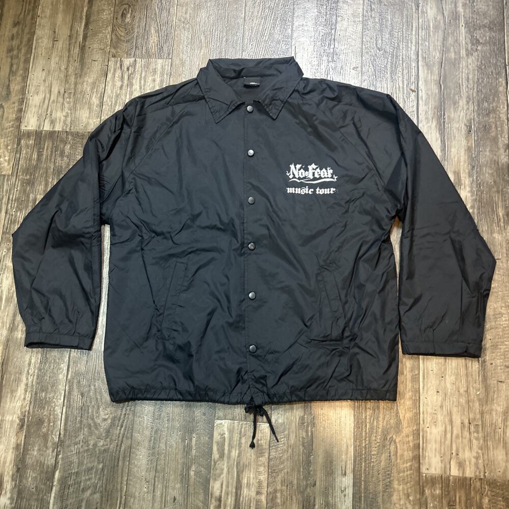Vintage 2000’s Y2K No Fear Music Tour Full-Zip Windbreaker Jacket L